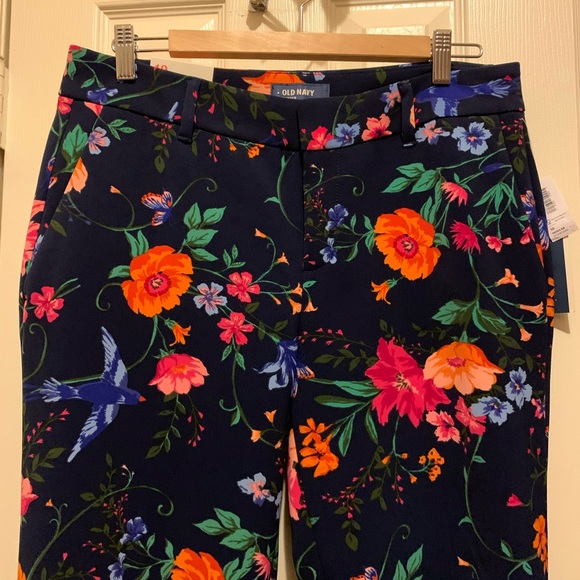 Harper Mid-Rise Floral Pants - Picture 2 of 2